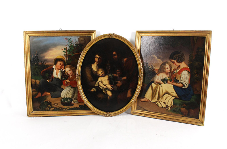 3 Bilder "Geschwisterszenen"