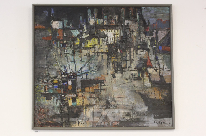 Gemälde "Abstraktes Industriedesign"