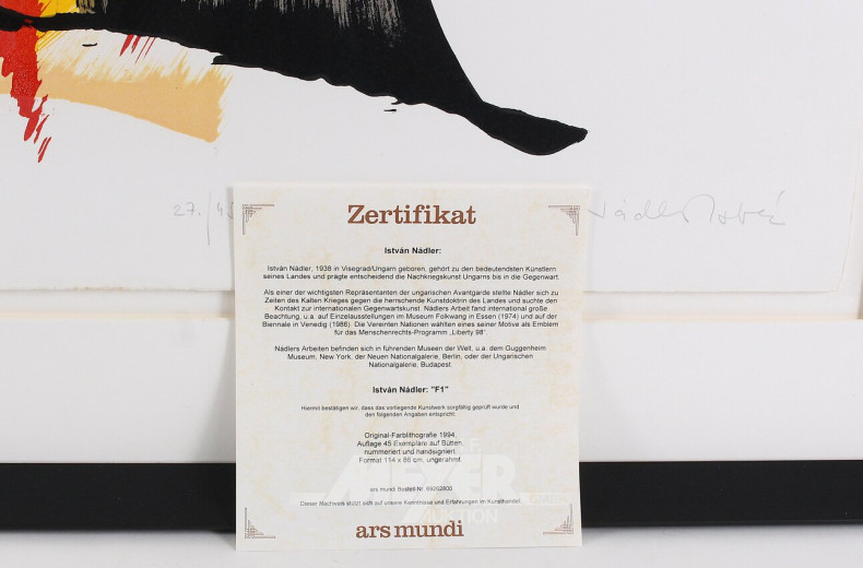 Farblithographie 'F1'