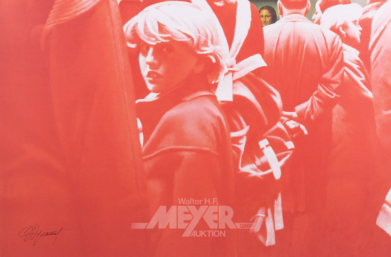 großformatige Fotographik 'Louvre - La Gioconda'