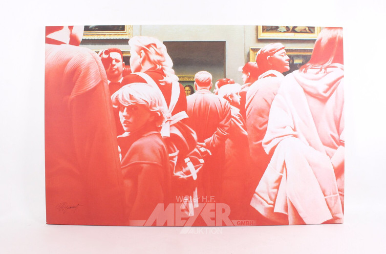 großformatige Fotographik 'Louvre - La Gioconda'