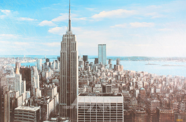 Großformatiger Fotodruck 'New York Ariel View'