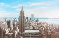 Großformatiger Fotodruck 'New York Ariel View'