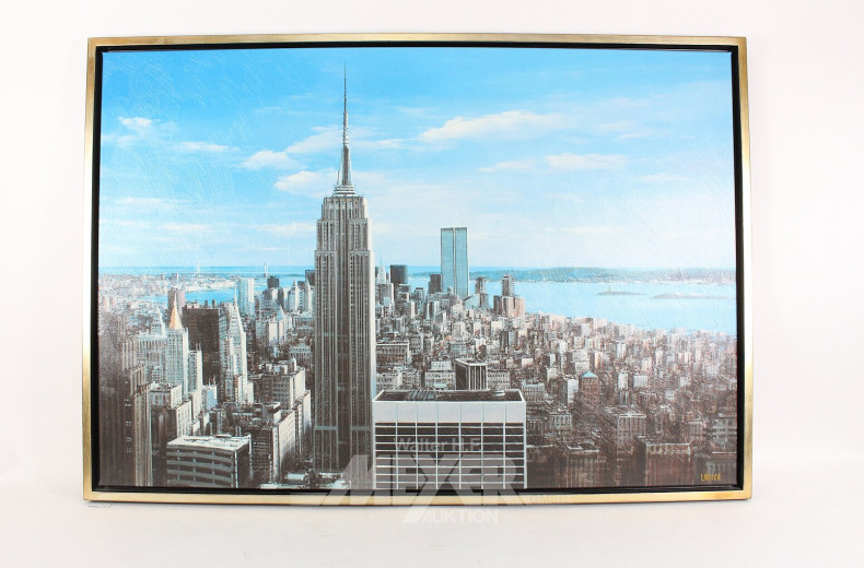 Großformatiger Fotodruck 'New York Ariel View'