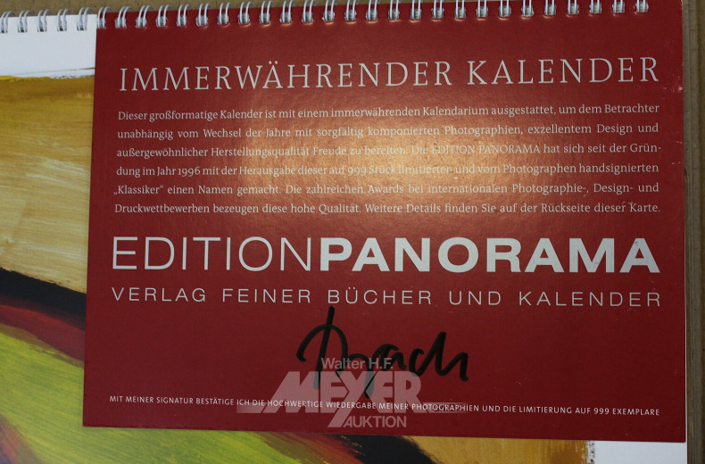 Immerwährender Künstlerkalender im Großformat