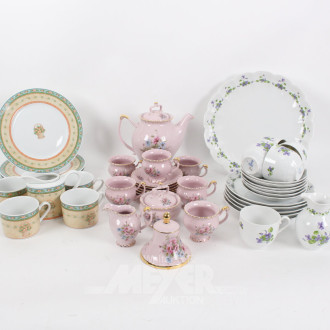 Posten versch. Porz.-Kaffeeserviceteile