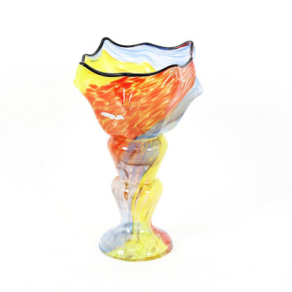 farbige Kunstglasvase