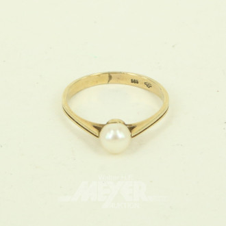 Ring mit 1 Perle