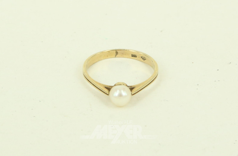 Ring mit 1 Perle