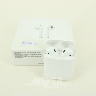 Paar Air Pods, mit Ladecase u. Netzteil