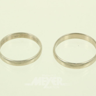 Paar Trauringe mit Gravur