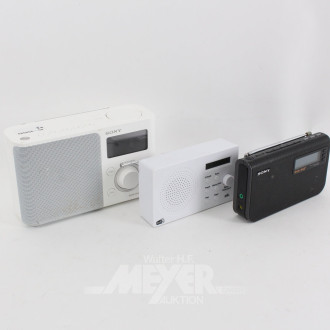3 Küchenradios mit DAB+