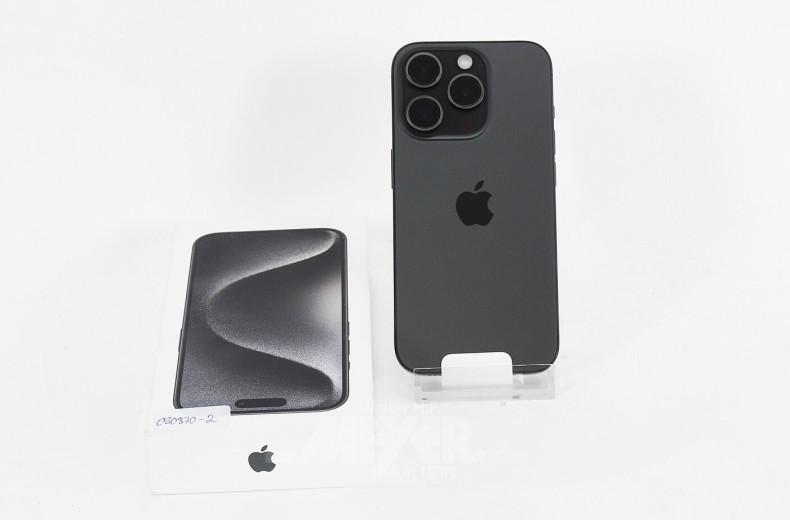 iPhone 15 Pro, Black Titanium