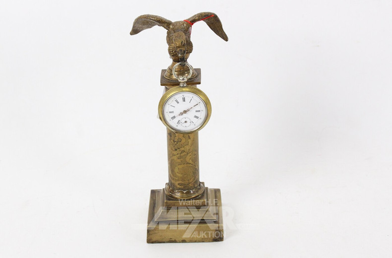 franz. Uhrenhalter "Adler", inkl. kl. Taschenuhr