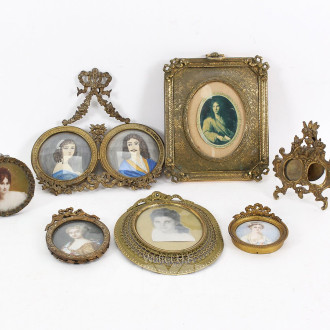 7 Posten div. kl. Bilderrahmen