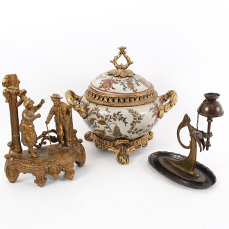 3 versch. Dekorationsartikel