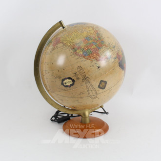 nostalgischer Globus, illuminiert