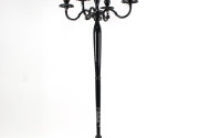 Standkerzenleuchter, 5-flammig, Metall schwarz