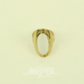 Ring mit trübem Farbstein