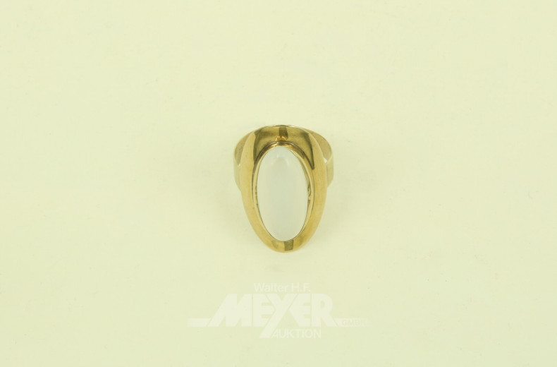 Ring mit trübem Farbstein