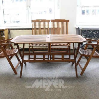 Garten-Tischgruppe, best. aus: