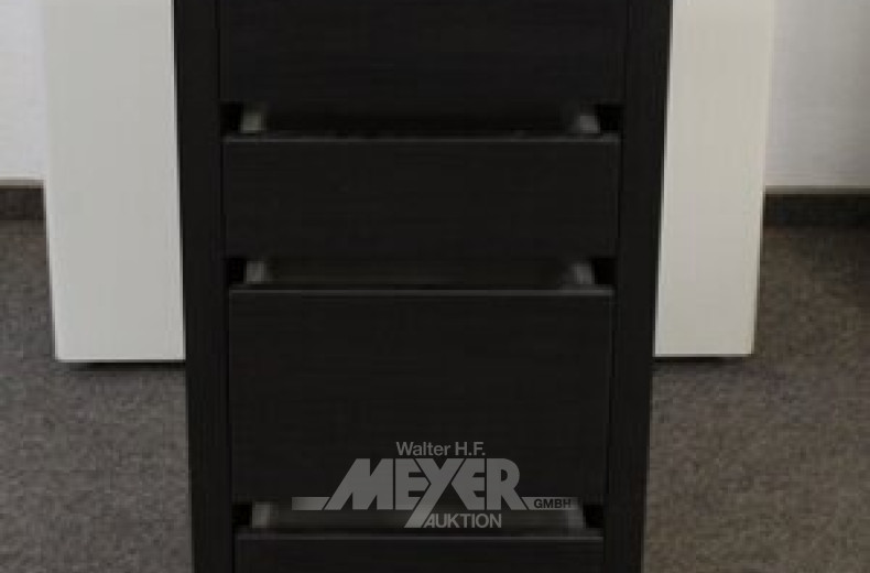 Rollcontainer, schwarz