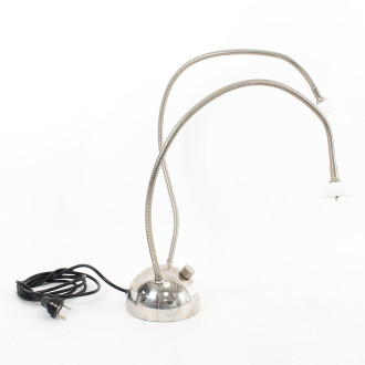 Tischlampe, chromfarben