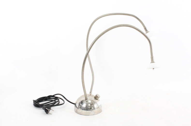 Tischlampe, chromfarben