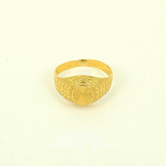 Ring in 916 GG (22 Karat), Handarbeit