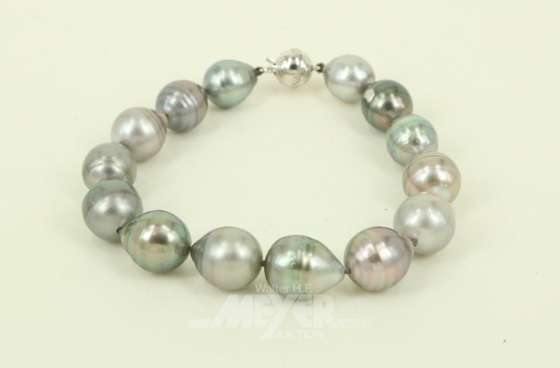 Tahitiperlen-Armband von ADRIANA mit Schließe in 585 WG