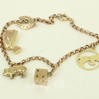 Armband mit 5 Anhängern