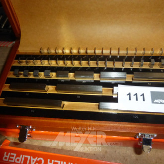 Parallelendmaßkasten, neuwertig