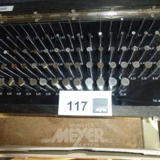Posten geschliffene Messstifte, Toleranz 0,002 mm