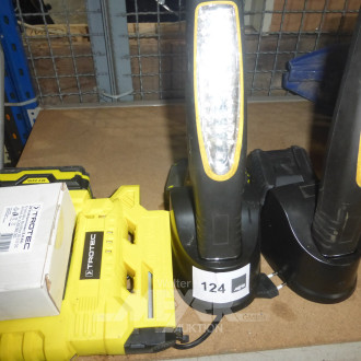 2 LED-Montagelampen sowie 1 Akku-Tacker TROTEC