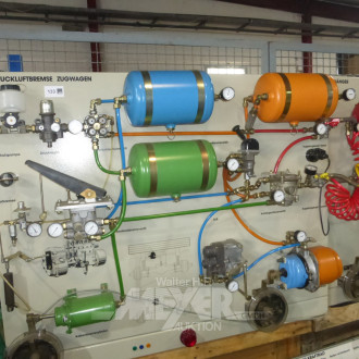 Demonstrationsmodell "EG-Druckluftbremse Zugwagen und Anhänger", inkl. Kompressor