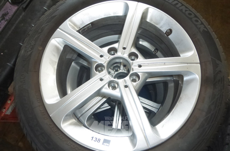 Satz Alufelgen  CONTINENTAL, M & S, für MB aktuelle B-Klasse, 205/55 R17