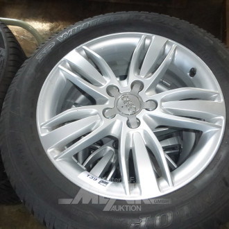 Satz Alufelgen DUNLOP,  M & S, für Audi, 215/60 R17