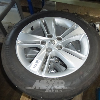 Satz Alufelgen BRIDGESTONE, für Opel, 225/55 R1797V