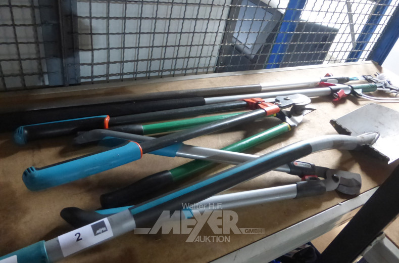 Posten Gartenwerkzeuge, best. aus: