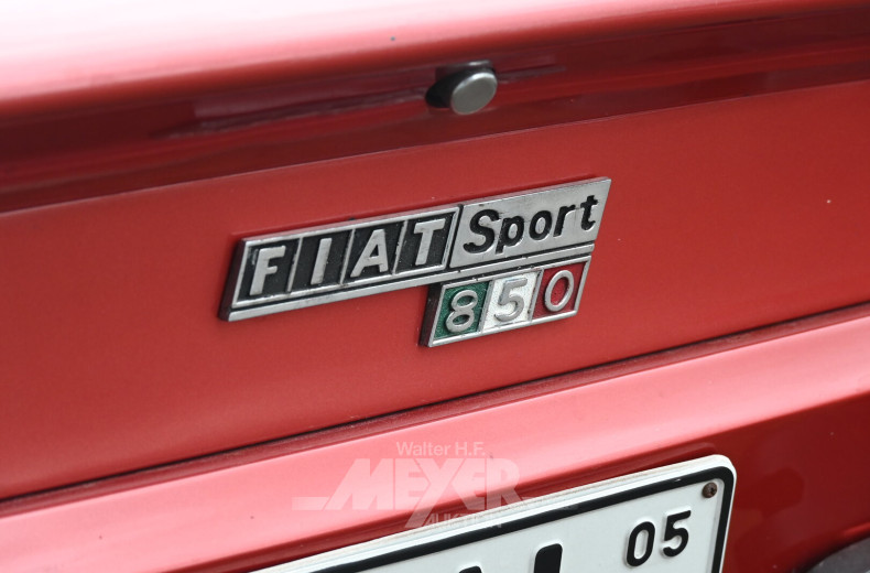 Fiat 850 Spider, rot