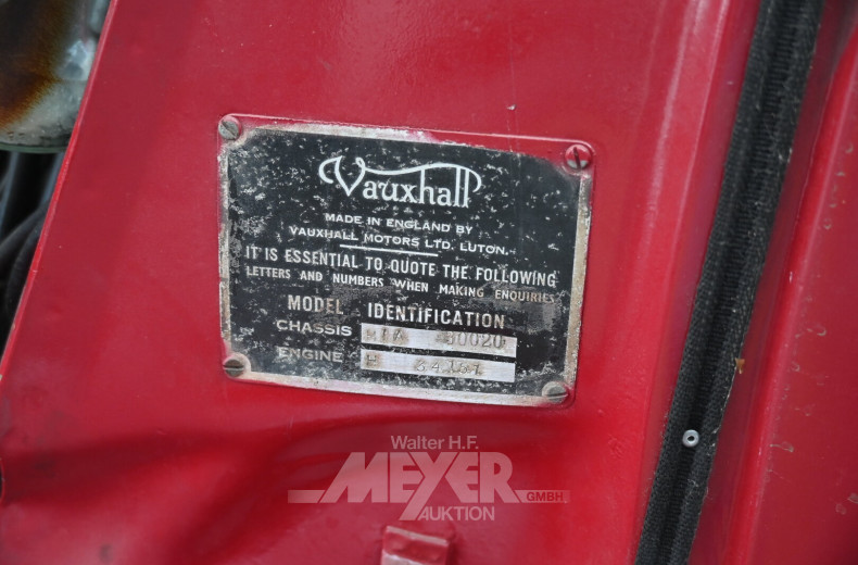 Vauxhall Typ 12, rot, linkslenker