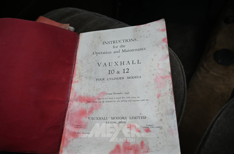 Vauxhall Typ 12, rot, linkslenker