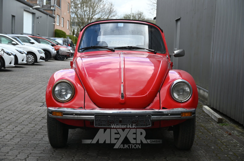Volkswagen Käfer 1200, Biebercabrio, rot