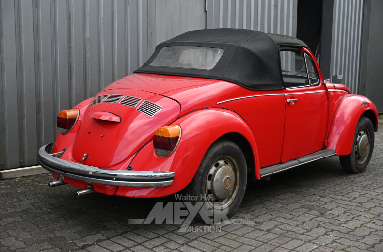 Volkswagen Käfer 1200, Biebercabrio, rot