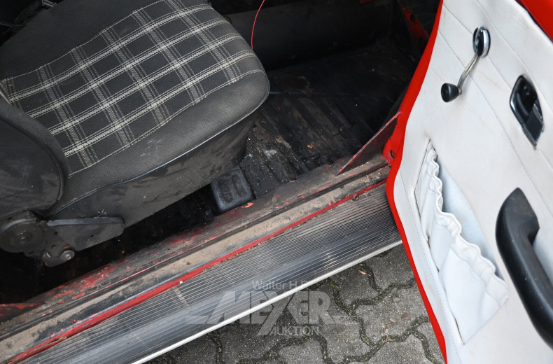 Volkswagen Käfer 1200, Biebercabrio, rot