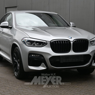 BMW x4 M40d, glaciersilber metallic