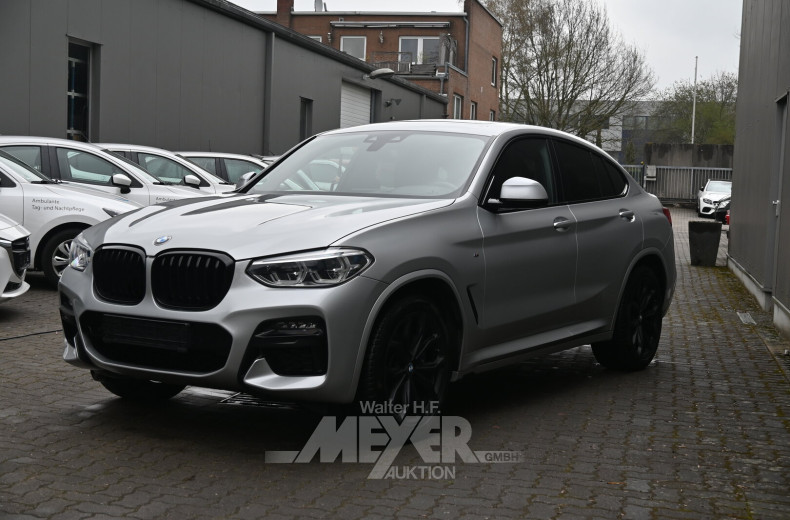 BMW x4 M40d, glaciersilber metallic
