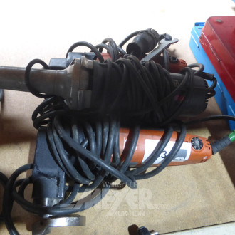 2 Blechscheren und 1 Stabschleifer