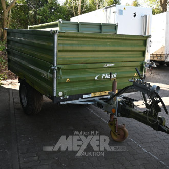 Dreiseiten-Kippanhänger FLIEGL, grün