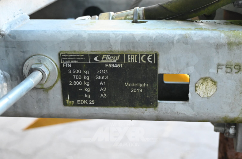 Dreiseiten-Kippanhänger FLIEGL, grün